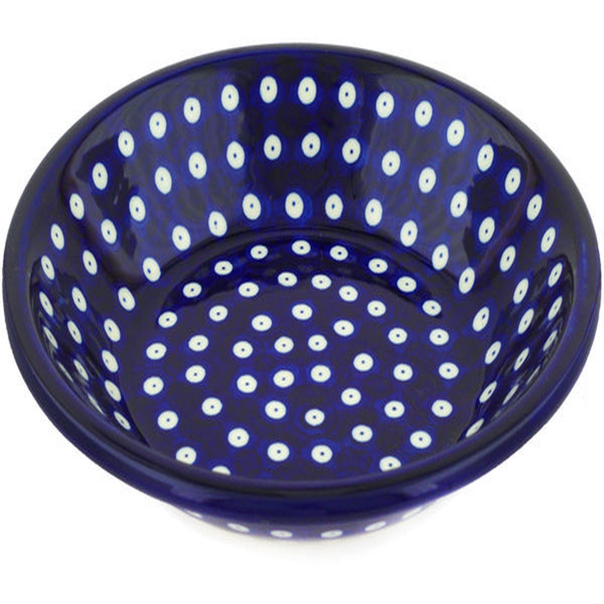 Polish Pottery 8" Pasta Bowl Blue Eyes - Default Title