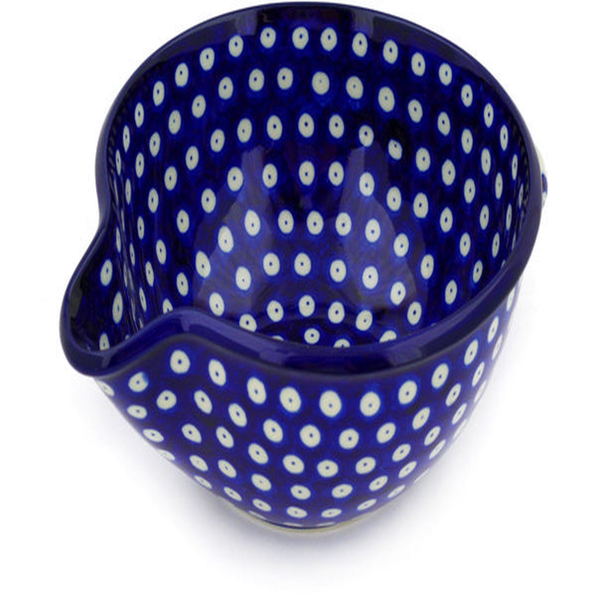Polish Pottery 7-inch Batter Bowl Blue Eyes - Default Title